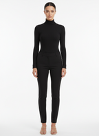 Body Gola Alta Canelado Feminino Preto - CANAL / P