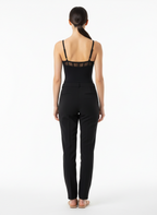 Body Feminino Preto com Tule Transparente - Canal / M