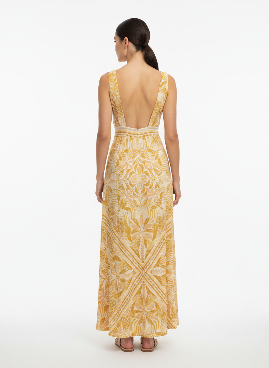Vestido Maxi Viscose - FARM / PP