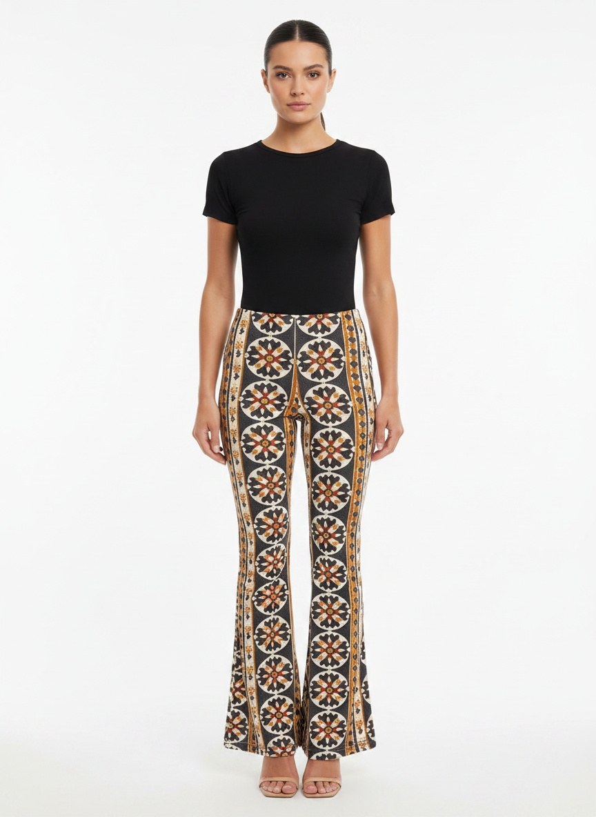 Calça Malha Estampada - FARM / PP