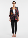 Blazer Estampado Étnico Manga Longa - FARM / P