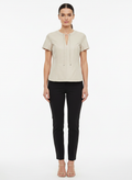 Blusa Couro Sintético - VEROSENSO / 38