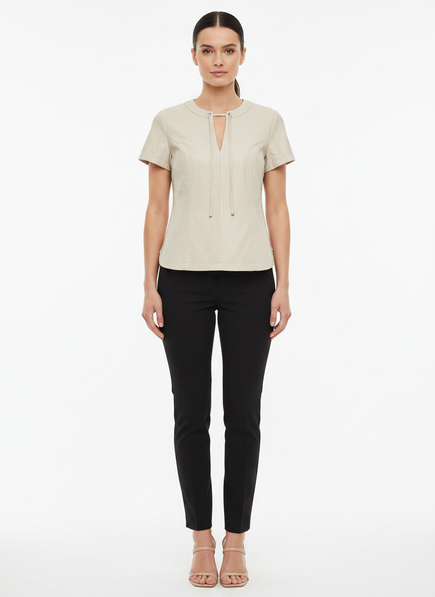 Blusa Couro Sintético - VEROSENSO / 38
