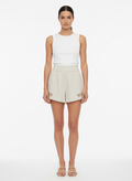 Shorts Versátil com Detalhe em Tela Bege - All’s/P