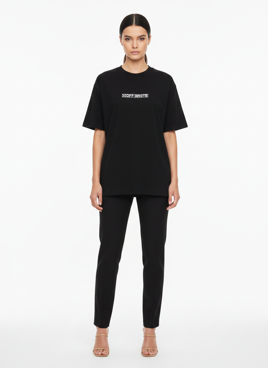 Camiseta Algodão - OFFWHITE / G