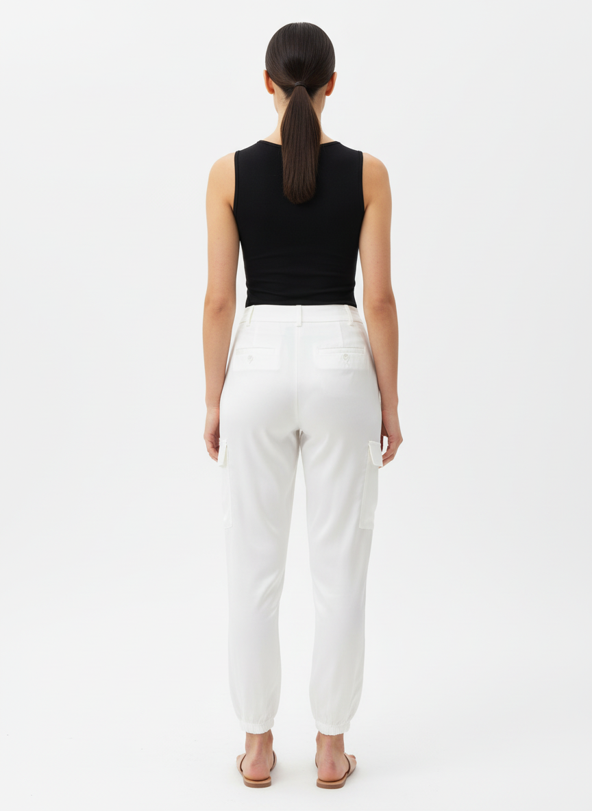 Calça Cargo Branca - Canal/P