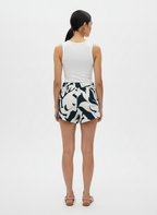 Shorts Alfaiataria Cintura Alta Estampado - Caos/38