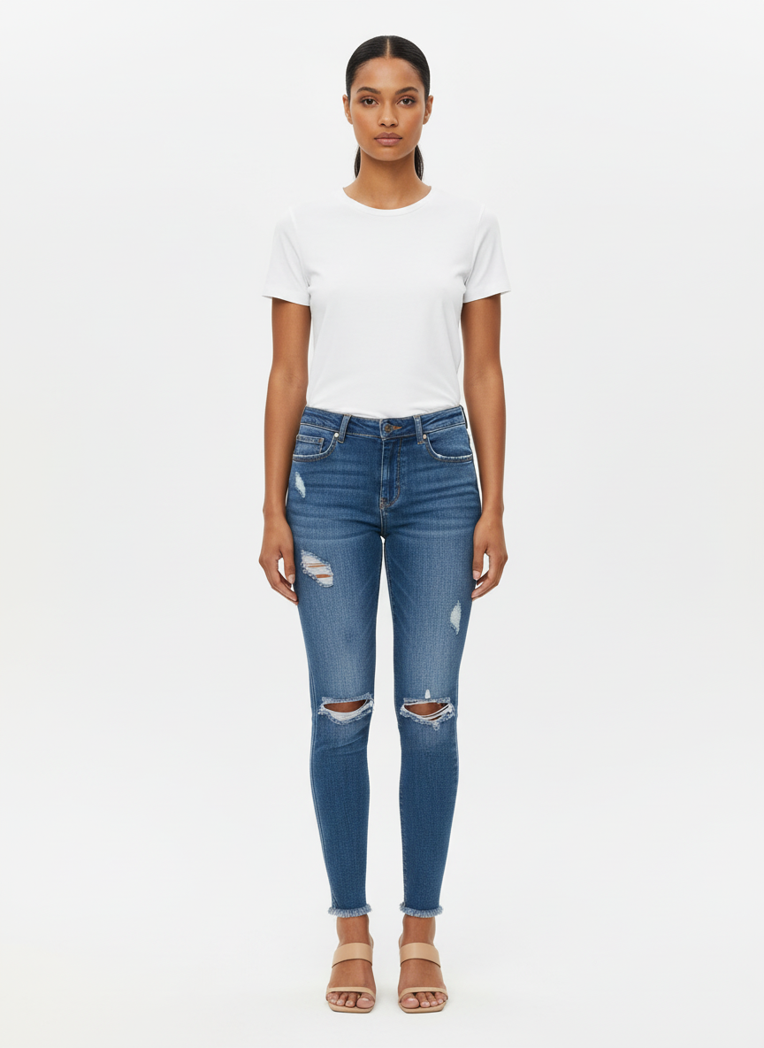Calça Jeans Skinny Destroyed - Animale/38