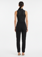 Bodysuit Drapeado Brilho Sutil - Skunk / 38