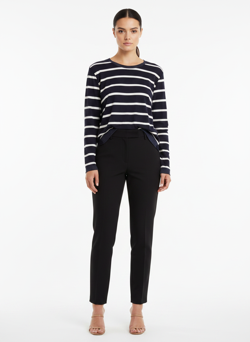 Blusas Malha Listrada - ZARA / M