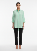 Blusa Camisa Oversized Verde Menta - ARAMODU / U