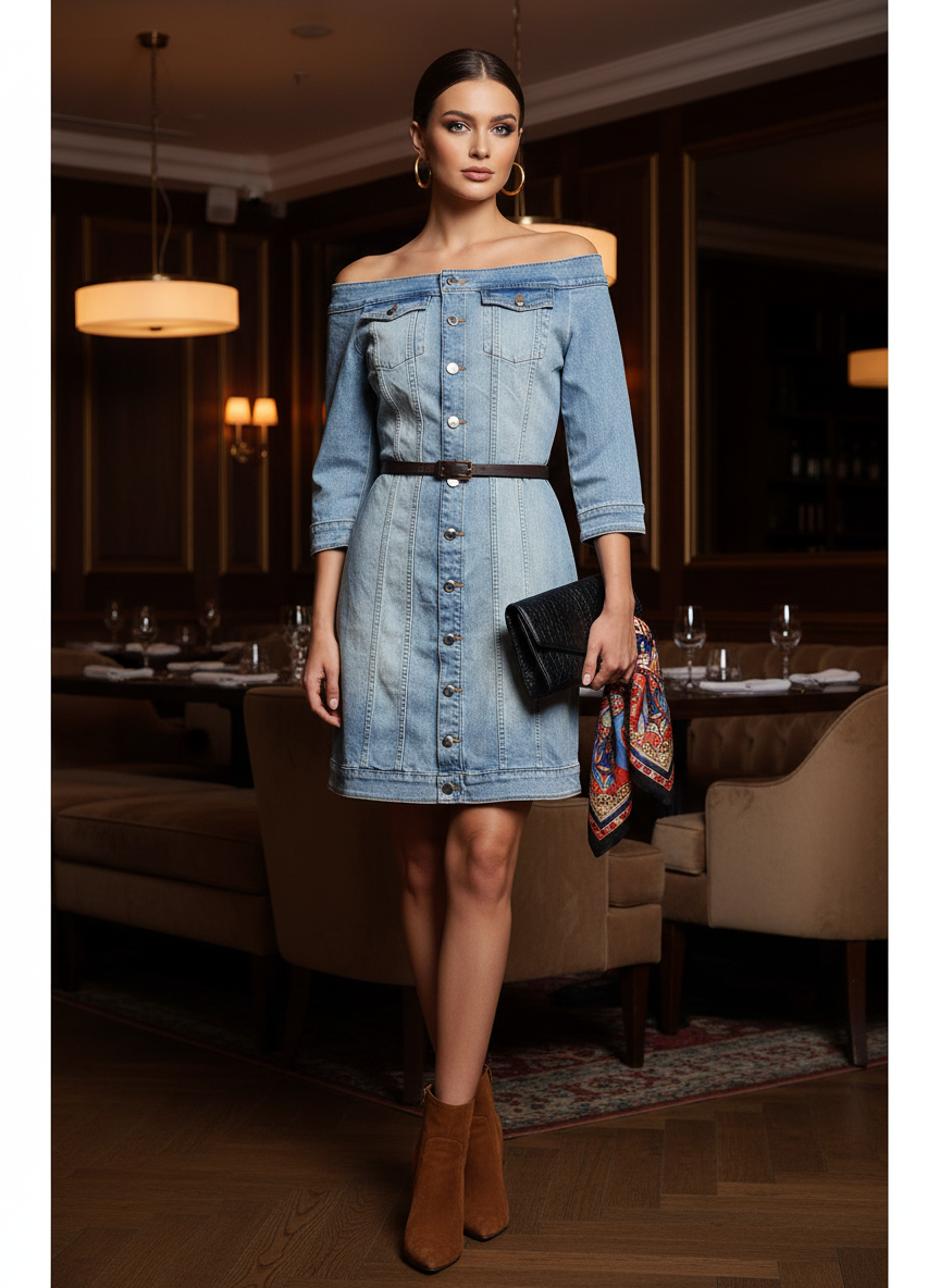 Vestido Jeans - MÁS ANIMALE / M