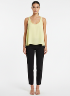 Blusa Regata Fluida Amarelo Claro com Pompons - DRESS TO / P
