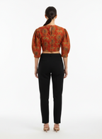 Blusa Estampada Cropped Boho - FARM / M