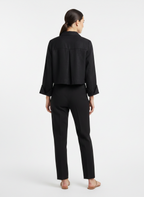 Blusa Cropped Tecido Leve - OPEN / G