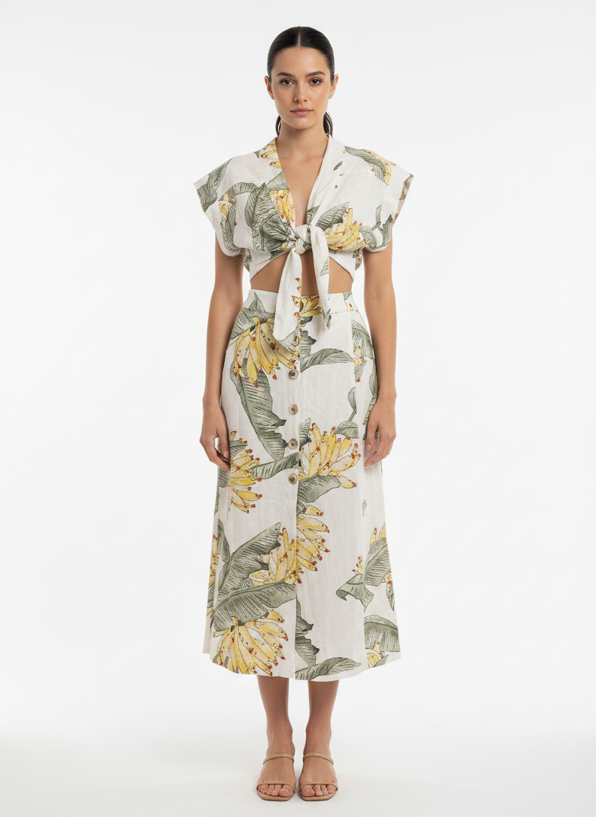 Conjunto Linho Estampado - DRESS TO / M