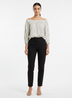 Blusa Off-Shoulder Poá - SEM MARCA / P