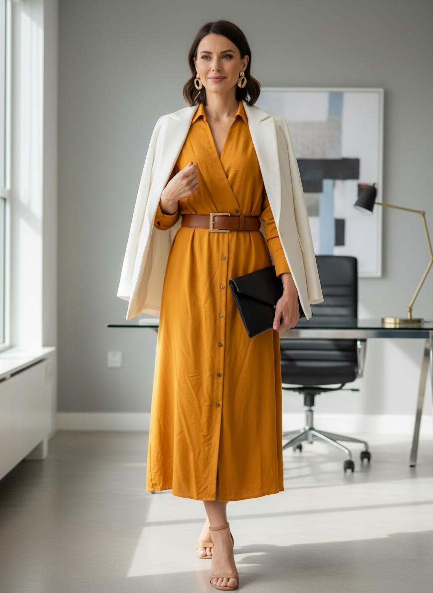 Vestido Chemise Algodão - SACADA / 36