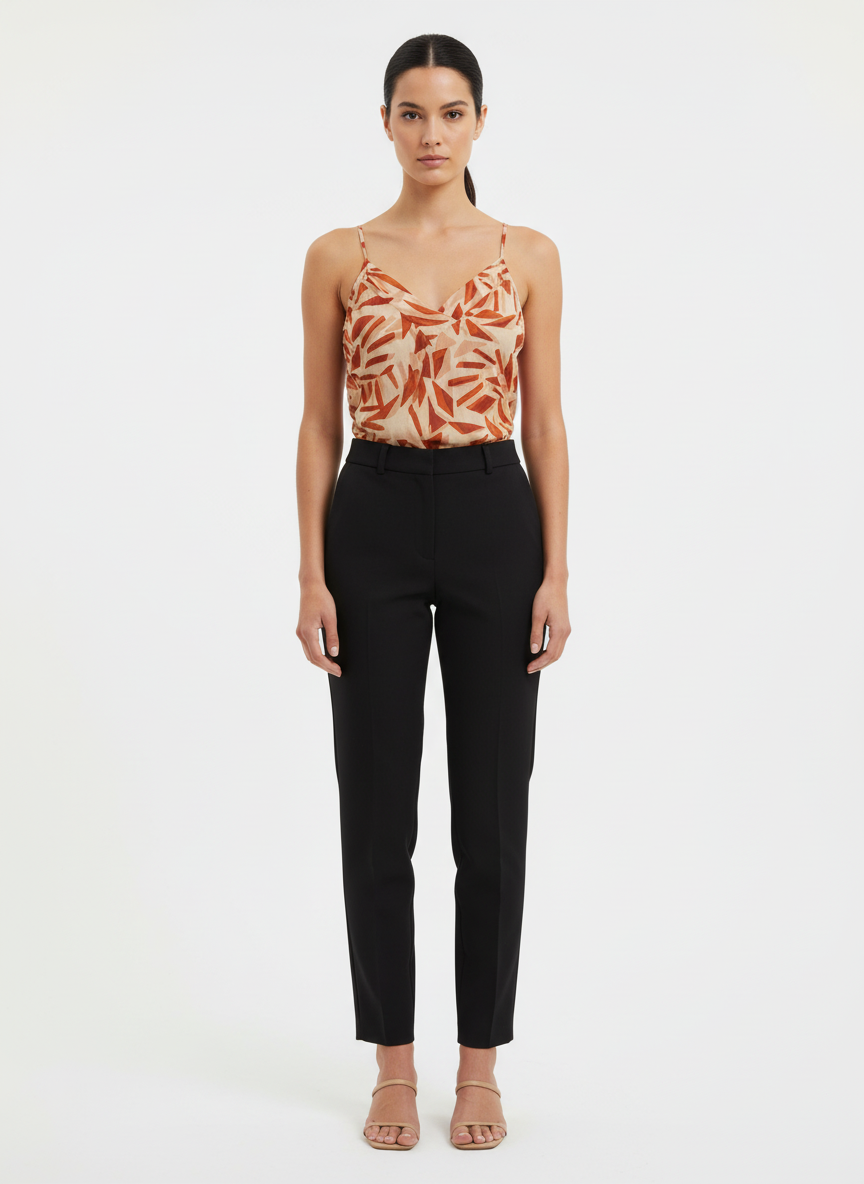 Blusa Estampa Abstrata Terracota - Monnari/P
