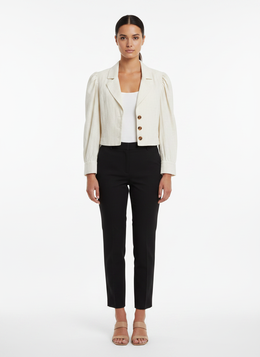 Blazer Cropped Texturizado - FARM / P