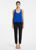 Blusa Alça Pom-Pom Azul Royal Fluida - DRESS TO / P