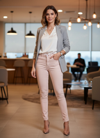 Calça Skinny Jeans Rosa Claro - DRESS TO / 36