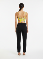 Blusa Cropped Bustiê Floral Verão - DRESS TO / P