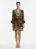 Vestido Boho Floral com Amarração na Cintura - FARM / M
