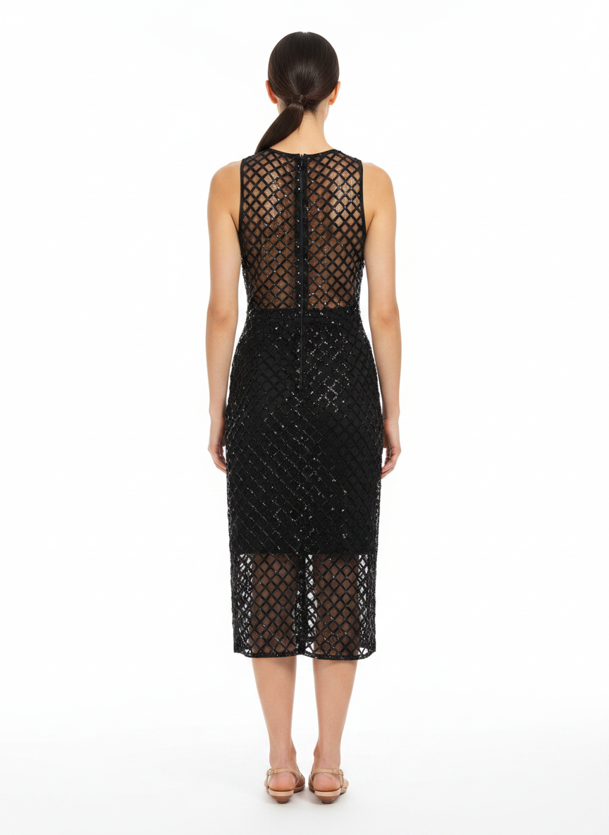 Vestido Paetê Tule - COLCCI / P