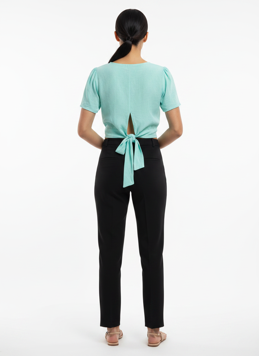 Blusa Cropped Mint Texturizada - LIZ DE LIZ / M