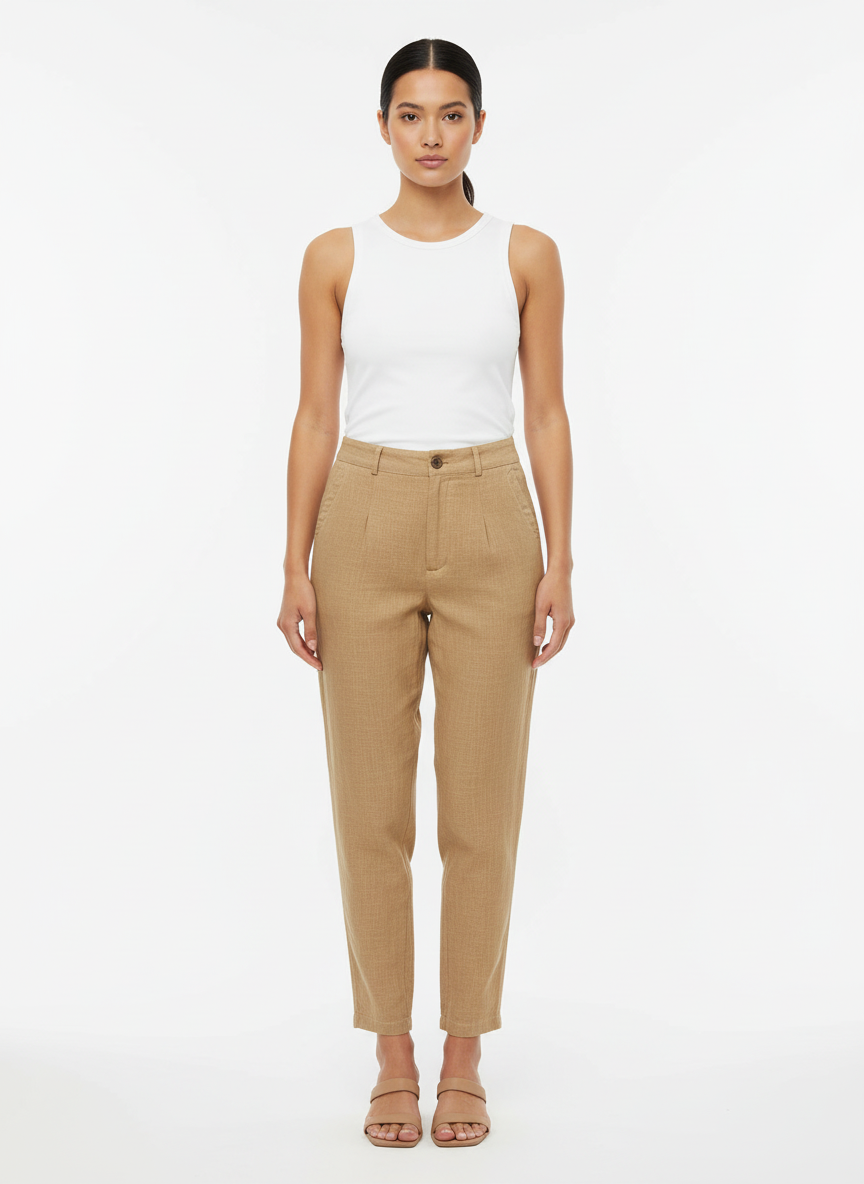 Calça alfaiataria algodão - SEM MARCA | P