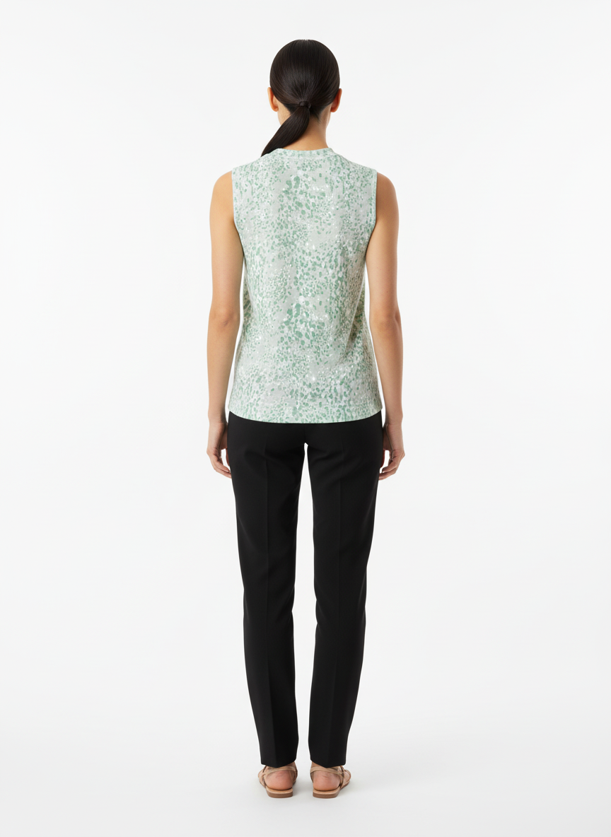 Blusa sem manga estampada verde - LAFORT | M