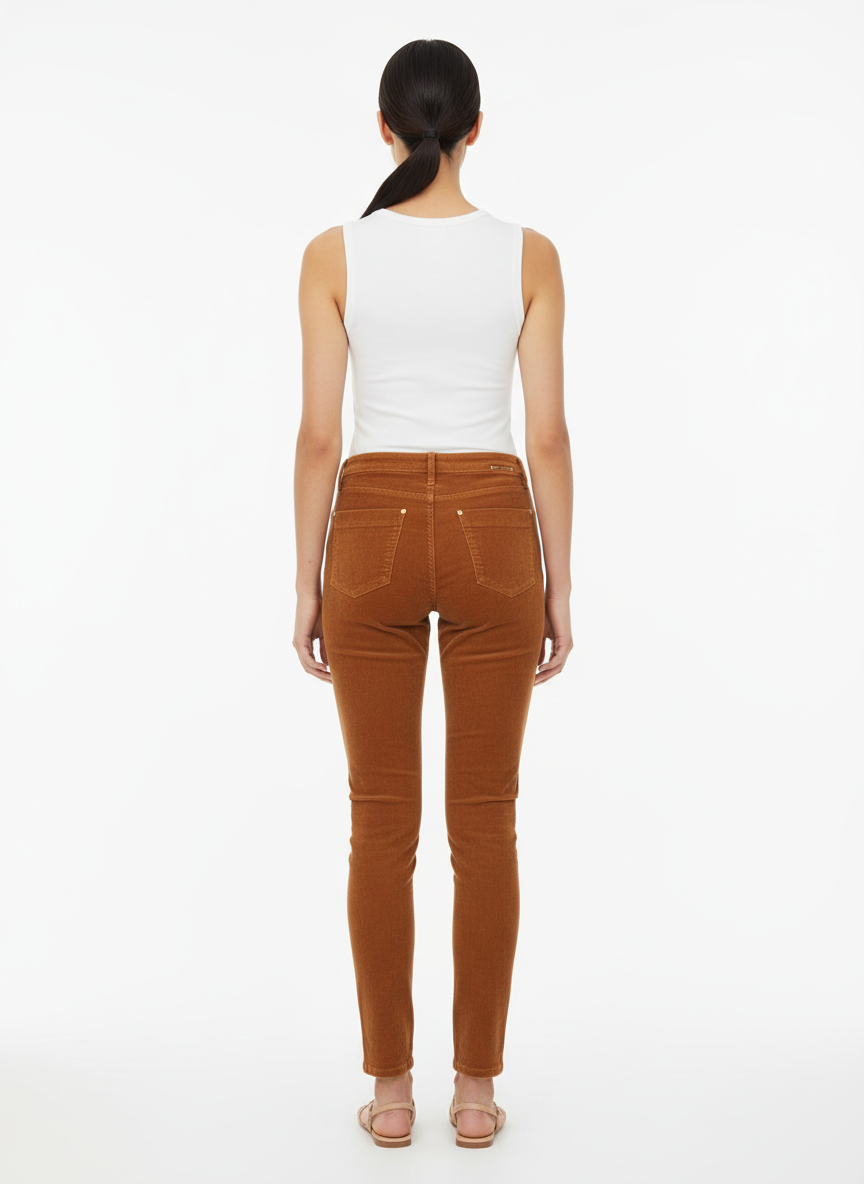 Calça Slim Veludo Caramelo - Alphorria/PP