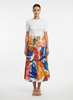 Saia Estampada Viscose - FARM / M