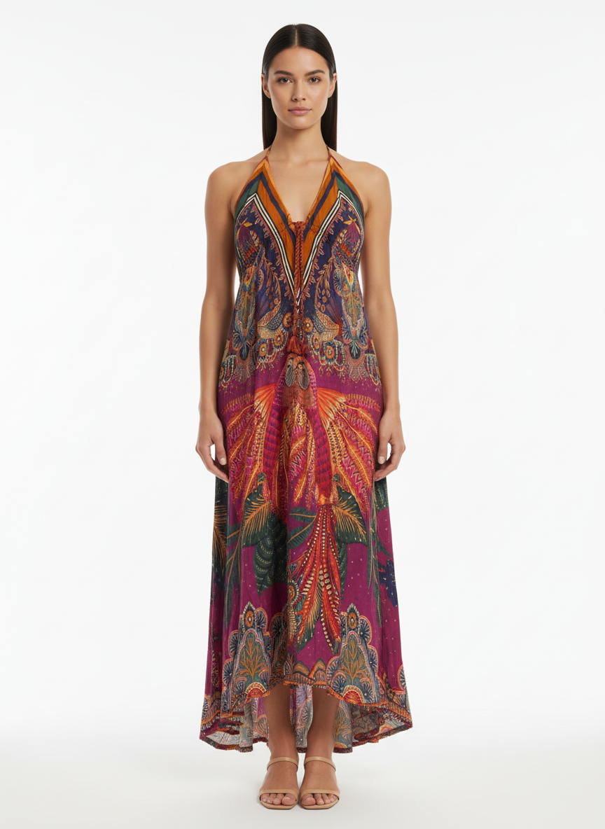 Vestido Longo Estampa Boho - Farm/P