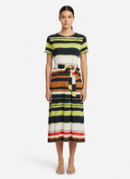 Vestido Midi Listrado Malha Confortável - Lenny Niemeyer / P