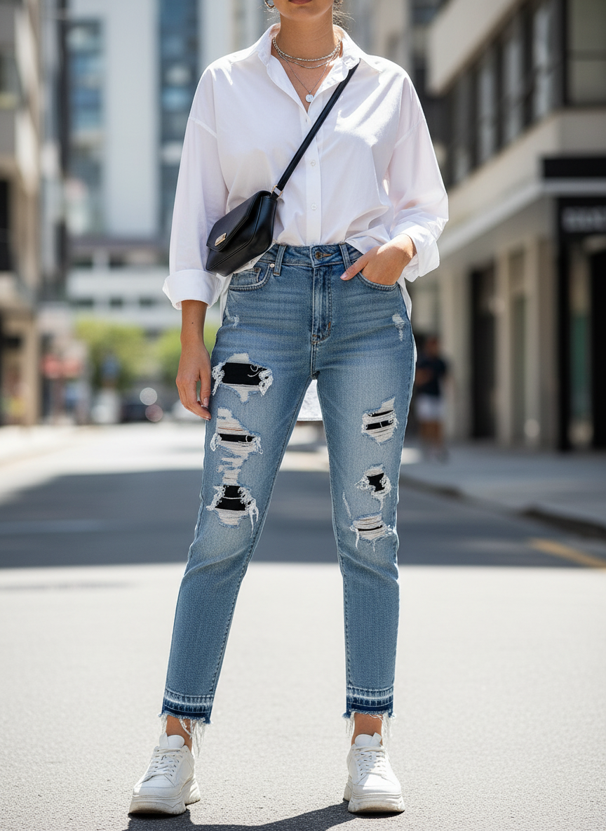 Calça Denim - JOHN JOHN / 36