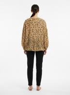 Blusa Estampada Decote V Manga Bufante - ANIMALE / 42