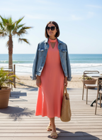 Vestido Midi Choker Acinturado - NOAH / P