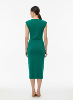 Vestido Midi Gola V Verde - Caos/U