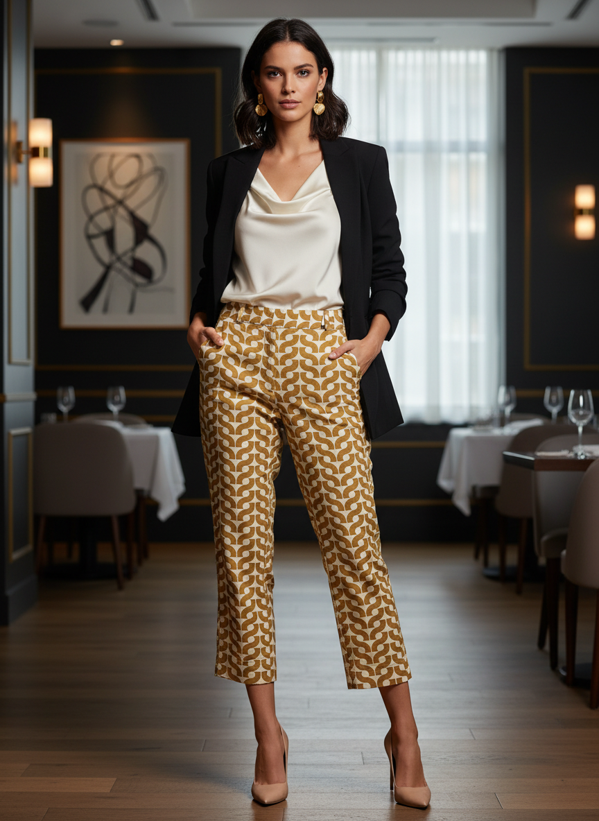Calça Cropped Algodão - TOTEM / U