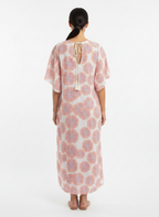 Vestido leve manga ampla detalhe pesponto estampado - RICHARDS | 42