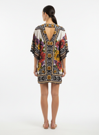 Vestido Fluido Estilo Kaftan Floral - Farm/P