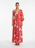 Vestido Floral Cut-Out Maxi - FARM / G