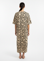 Vestido Midi Leopard Print com Nó - ANIMALE / G