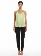Blusa Halter Neck Cetim Brilho - Skunk / 38
