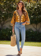 Body Estampado Viscose - FARM / PP