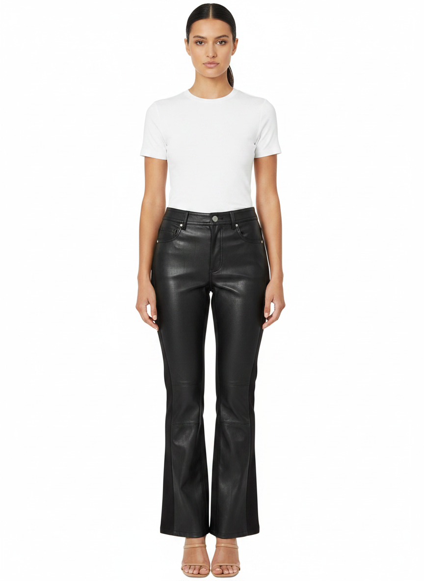 Calça em couro PU - OPEN / PP