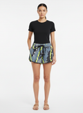 Short corrida com bermuda estampado cinza - ALPHORRIA | 36