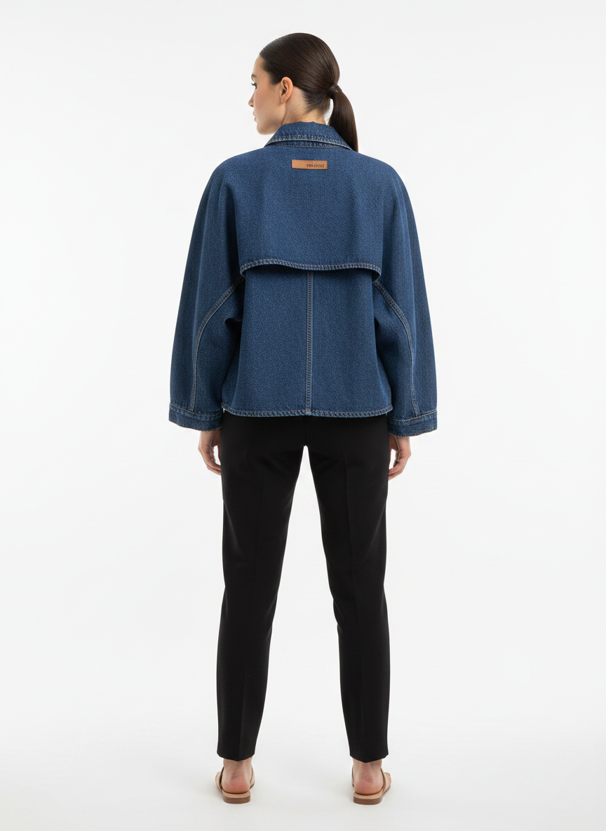 Casaco Poncho Jeans Assimétrico - COLCCI / PP